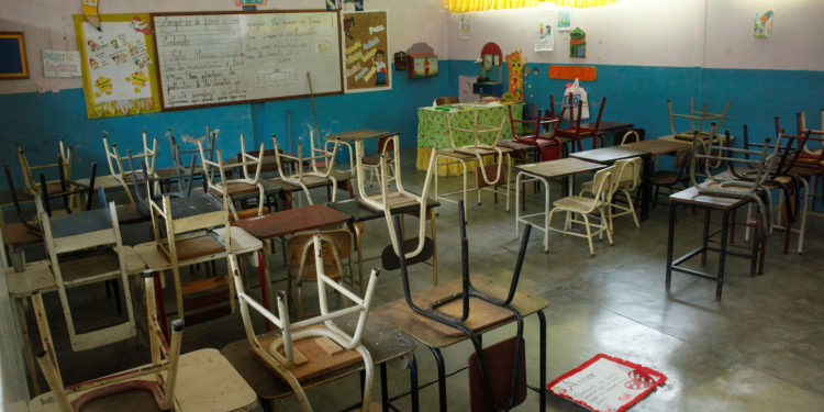 A view shows a classrom of Orlando Garcia state primary school in Socopo, Venezuela March 2, 2018. Picture taken March 2, 2018. REUTERS/Carlos Eduardo Ramirez