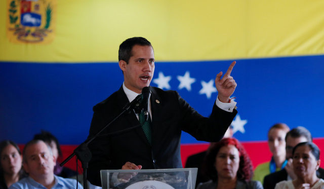 Venezuelan opposition leader Juan Guaido, who many nations have recognised as the country's rightful interim ruler, speaks during conference in Caracas, Venezuela March 9, 2020. REUTERS/Manaure Quintero