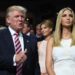 US Republican Presidential Candidate Donald Trump arrives with daughter Ivanka at the Republican National Convention in Cleveland, Ohio, on July 20, 2016. / AFP / Jim WATSON        (Photo credit should read JIM WATSON/AFP/Getty Images)